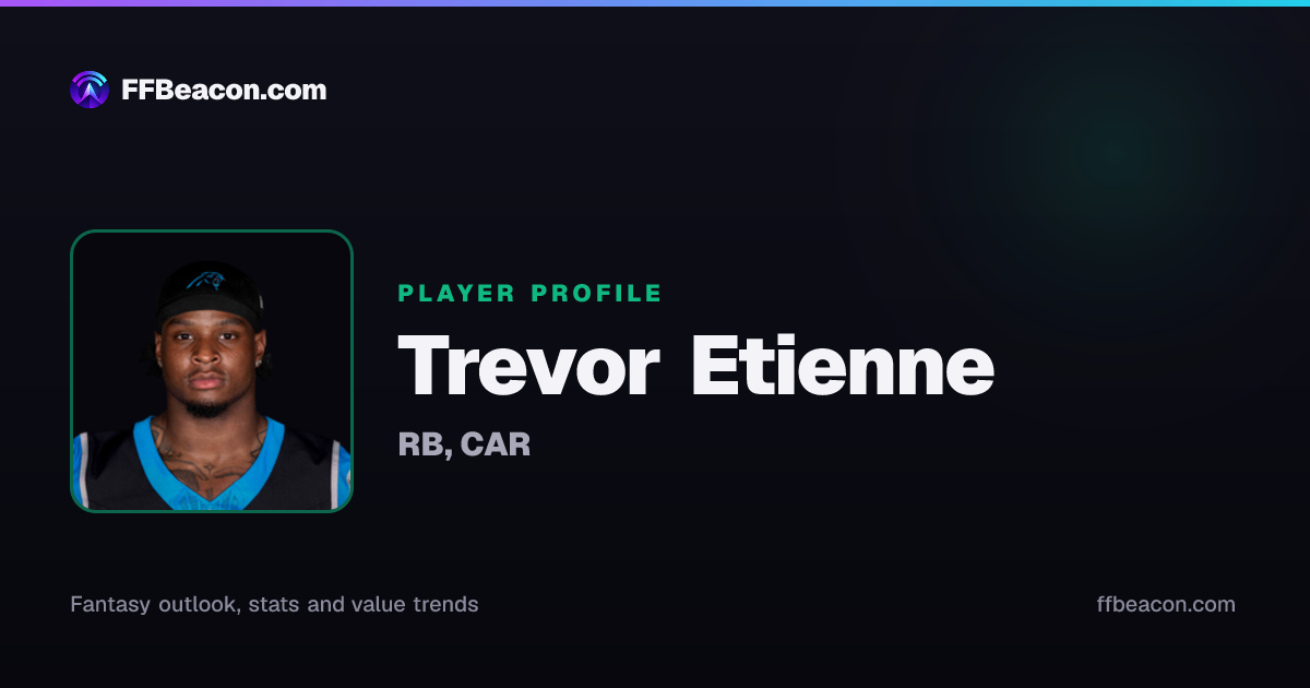 Trevor Etienne Fantasy Football Stats, Trade Value, News | FF Beacon